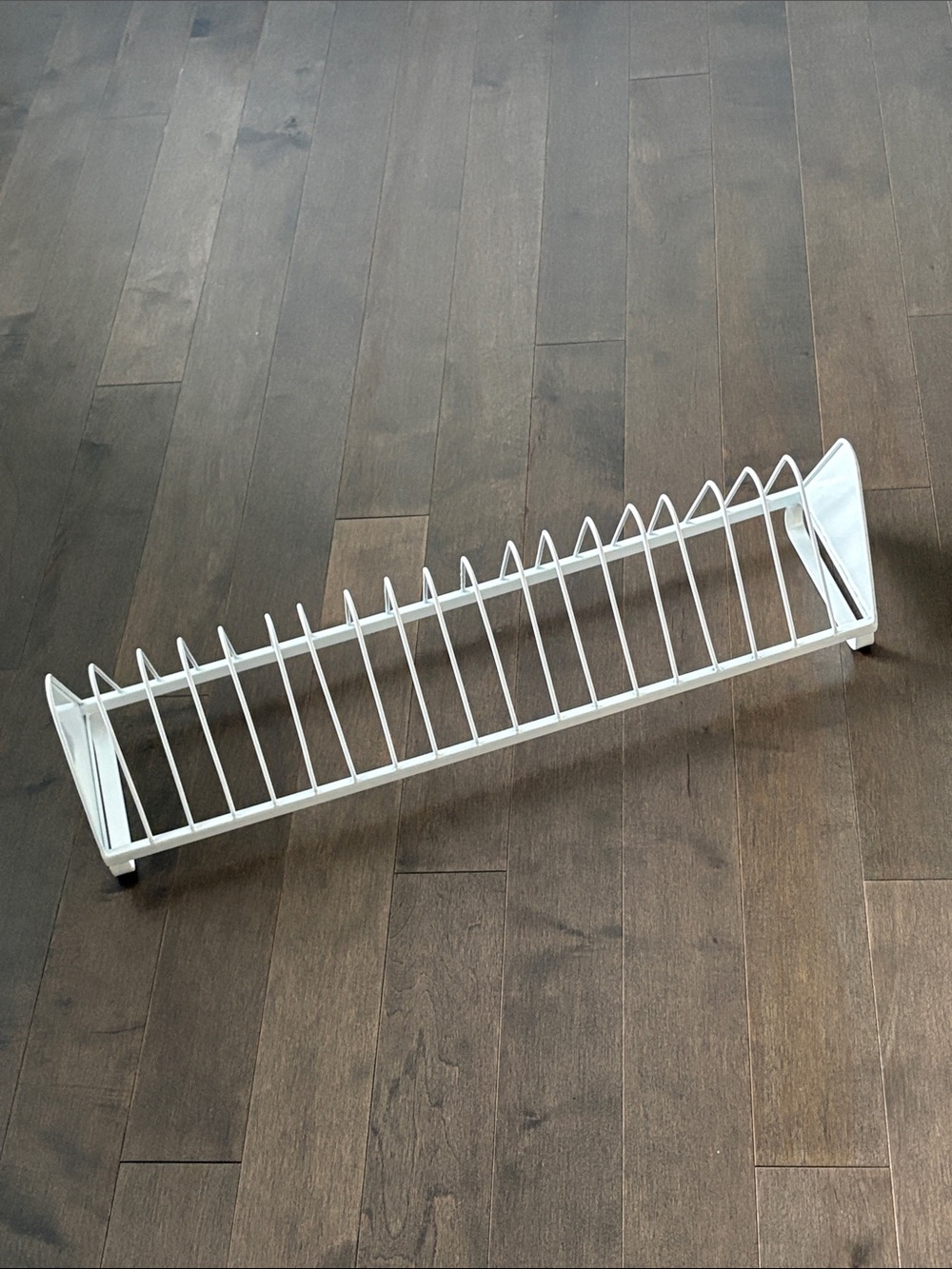 White Metal Plate Rack Organizer, Kitchen Dining Storage, Home Decor Stand